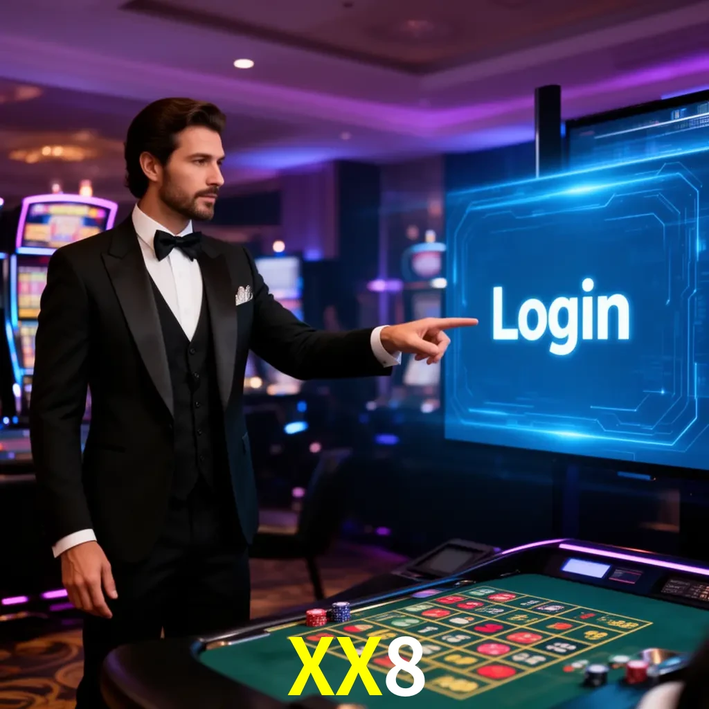 XX8 Login - OTP, cuenta y soporte Pantalla XX8 Login con OTP, contraseña, cuenta segura y soporte móvil